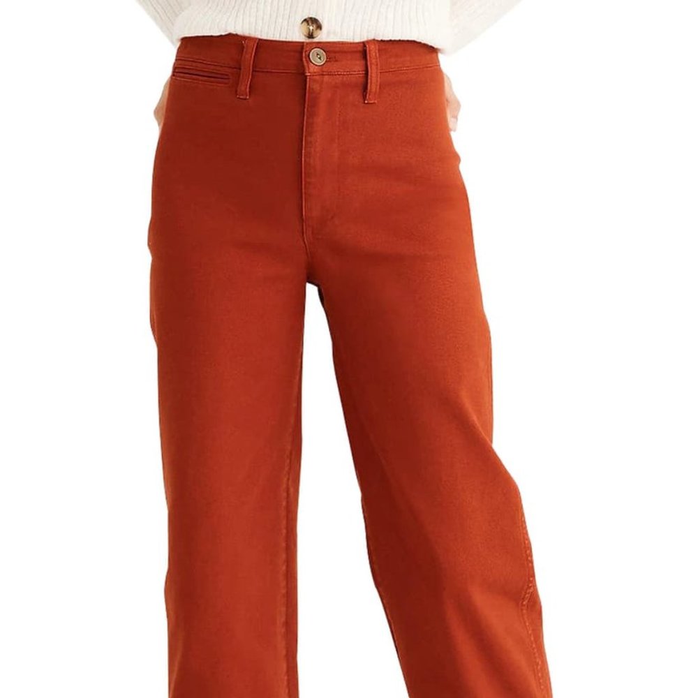 Madewell - Slim Emmett Wide Leg Crop Pants = BLUE